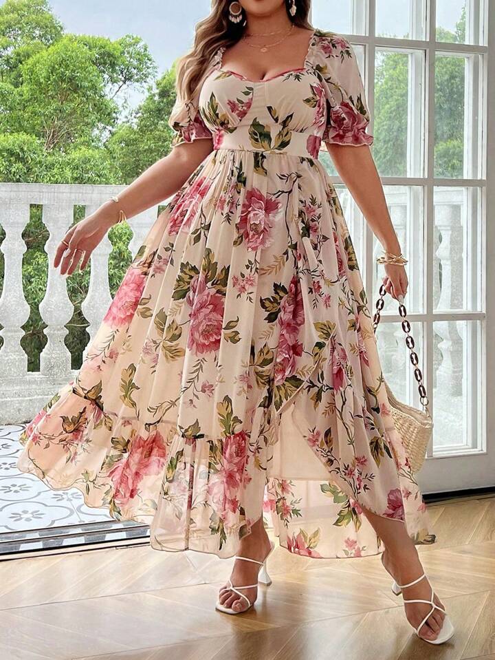 Floral Chiffon Dress