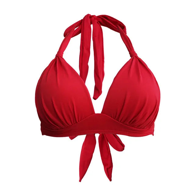 Red Women's Swimsuit Top