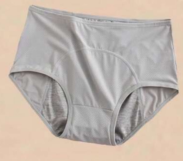 Women Leak-Proof Breathable Solid Color Underwear